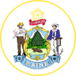 Seal for the state of the Maine